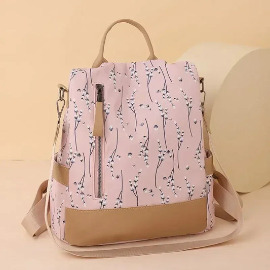 Vvsha 2025 Luxury Women's Backpack Solid Color Fashion Trend New Nylon Fabric Large Capacity Zipper High Quality Women's Backpack