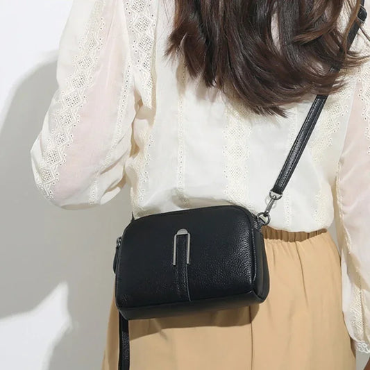Vvsha Genuine Leather Bag Luxury Women's Handbags Bag for Woman 2025 Female Clutch Phone Bags Shoulder Bag Crossbody Messenger Pack