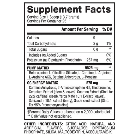 BPI Sports 1MR OG Pre-Workout