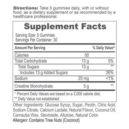 Creatine Monohydrate Gummies