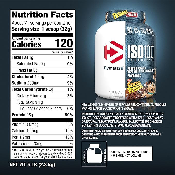 Dymatize ISO 100 Hydrolized Protein Powder