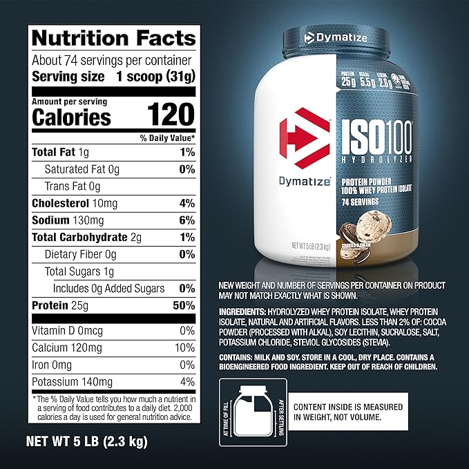 Dymatize ISO 100 Hydrolized Protein Powder