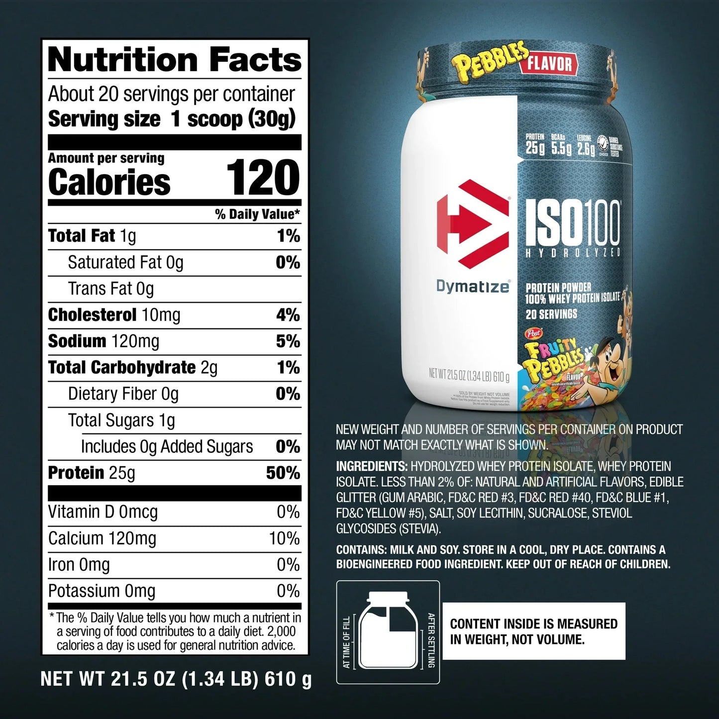 Dymatize ISO 100 Hydrolized Protein Powder
