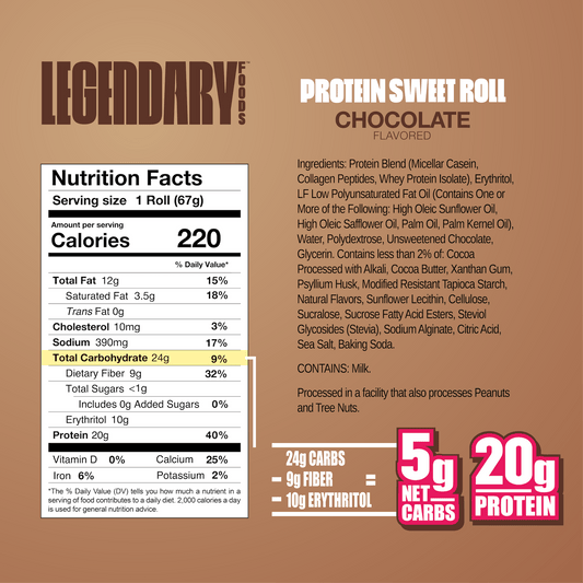 Legendary Foods Protein Sweet Roll 8 Pack