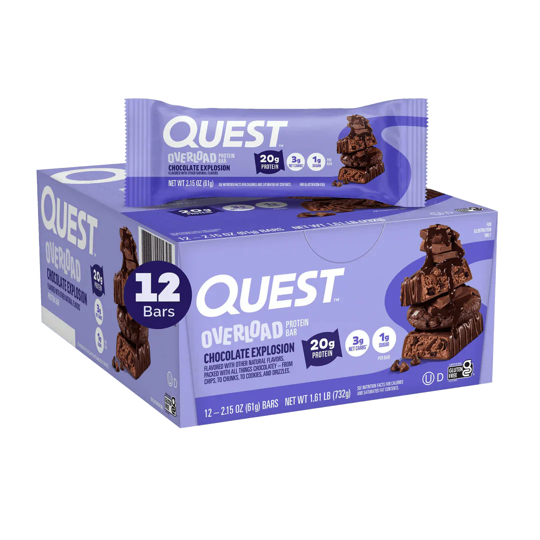 Quest Overload Protein Bars 12 Pack