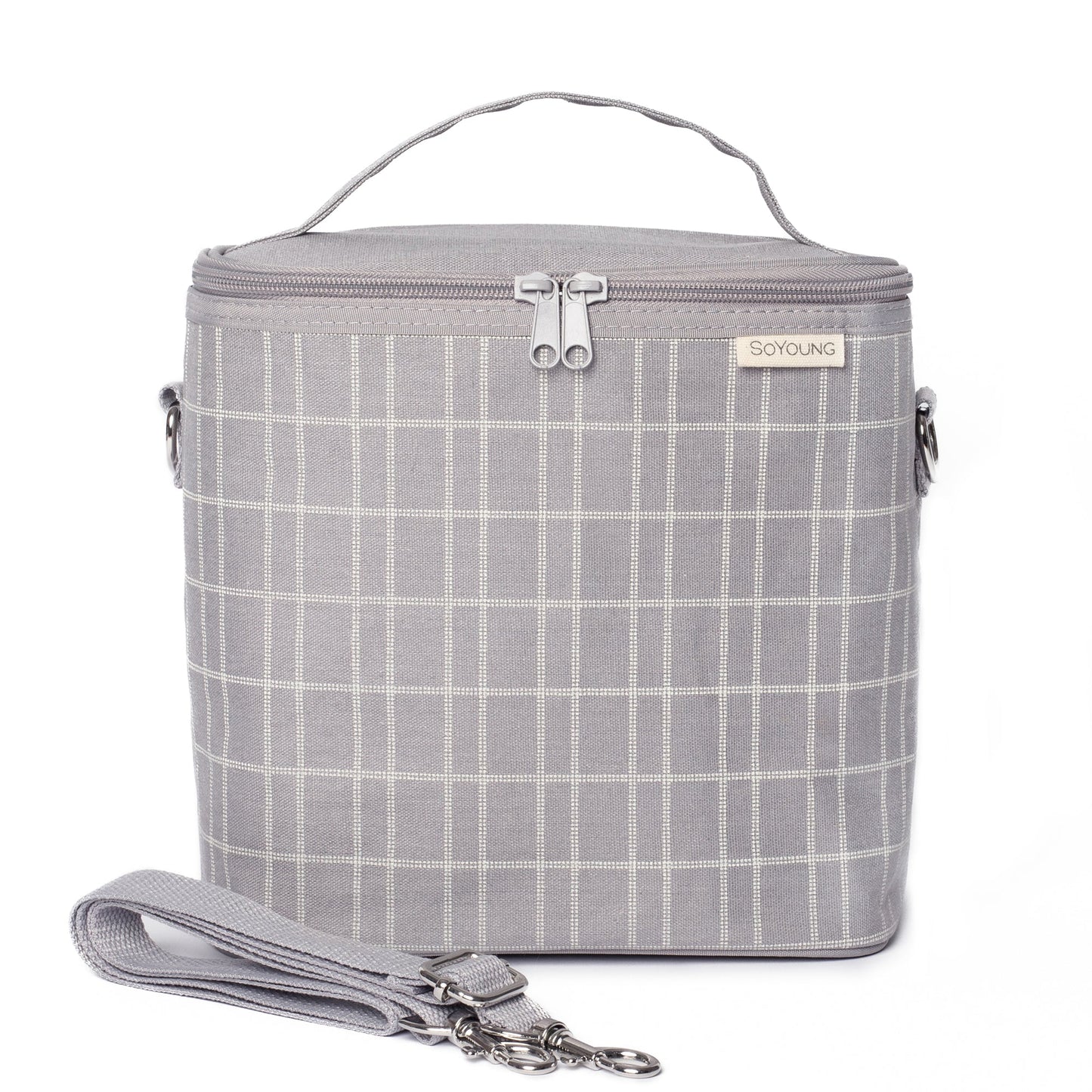 Light Grey Grid Lunch Bundle